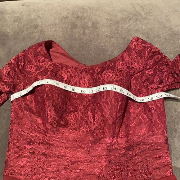 Women’s Long Chiffon Half Sleeve Mother of the Bride Prom Party Dress 14-16 NWOT - Picture 10 of 10